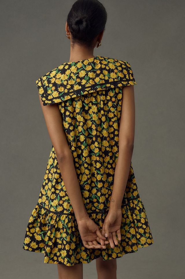 Maeve Collared Poplin Swing Mini Dress #3