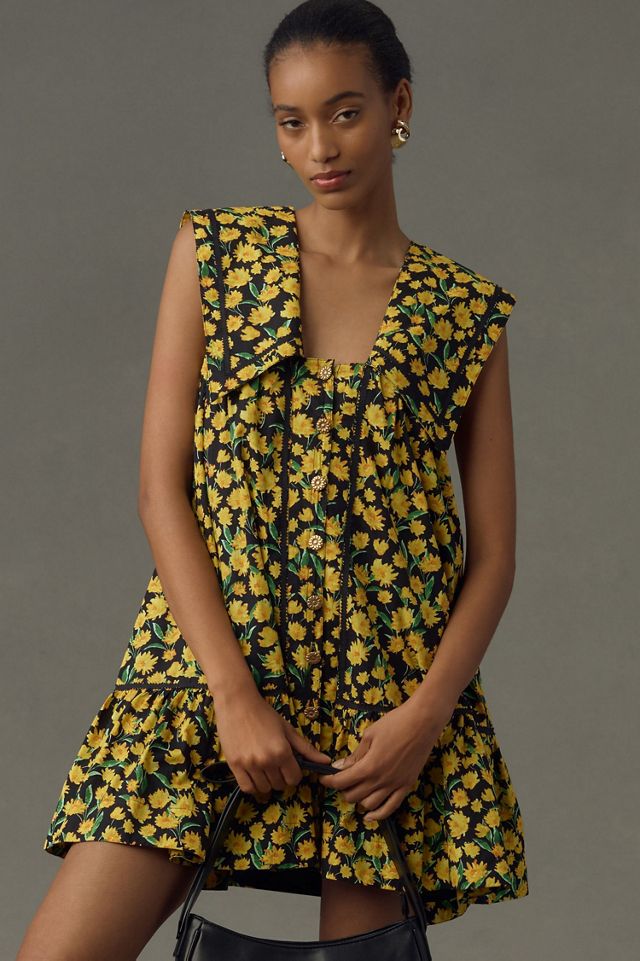 Maeve Collared Poplin Swing Mini Dress #4