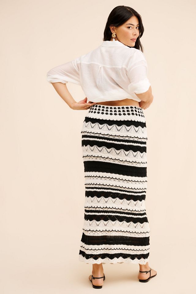 Contrast Sweater Skirt #2