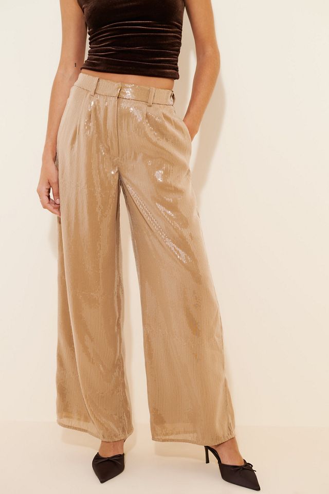 Hutch Wide-Leg Sequin Pants #3