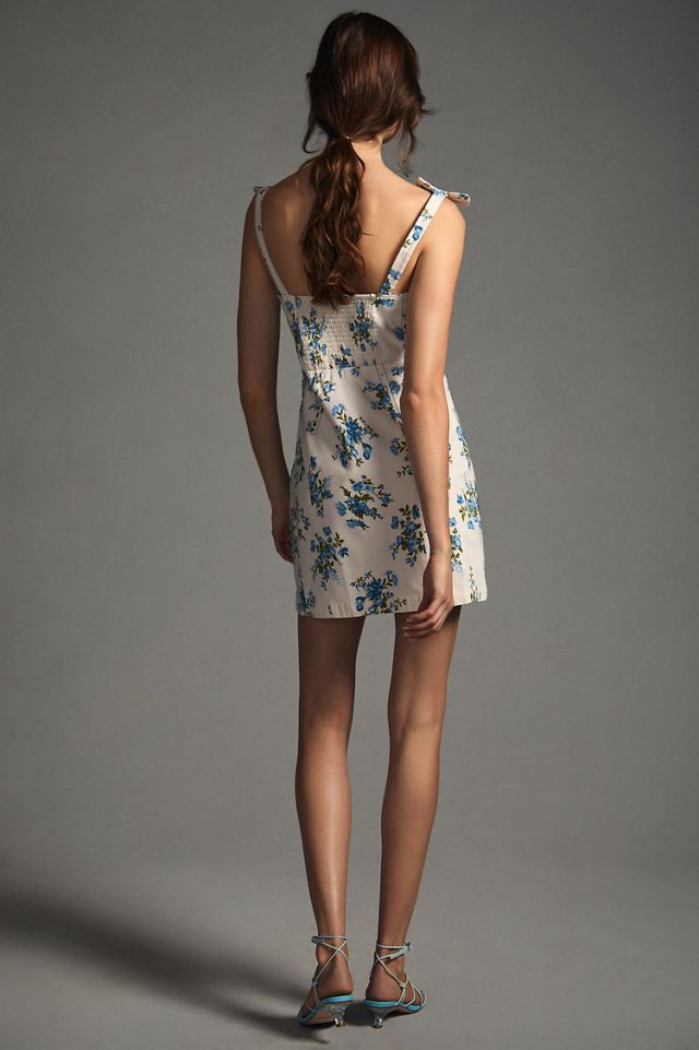 Floral Shoulder-Tie Dress #1