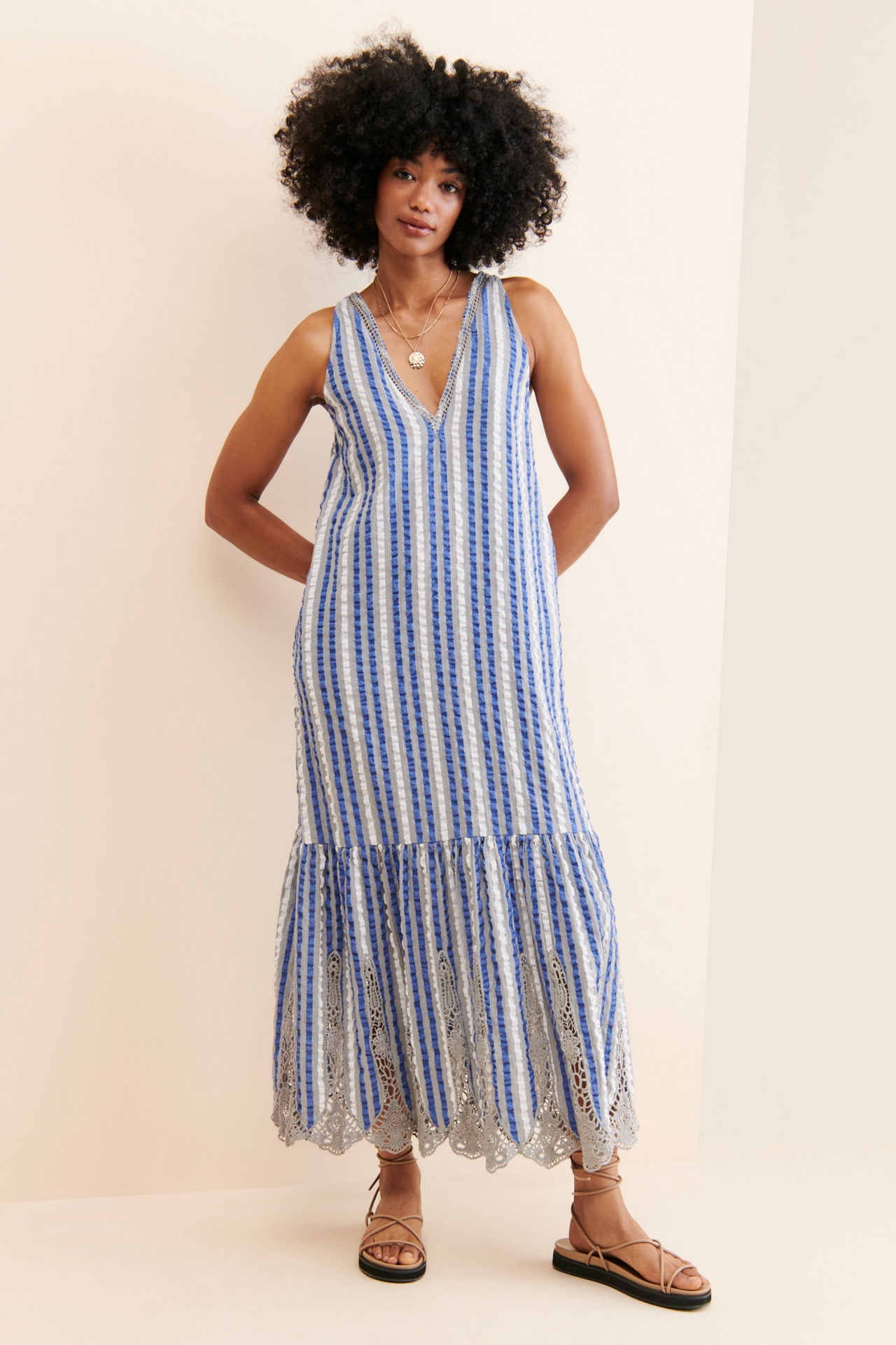 Tiered Crochet Dress