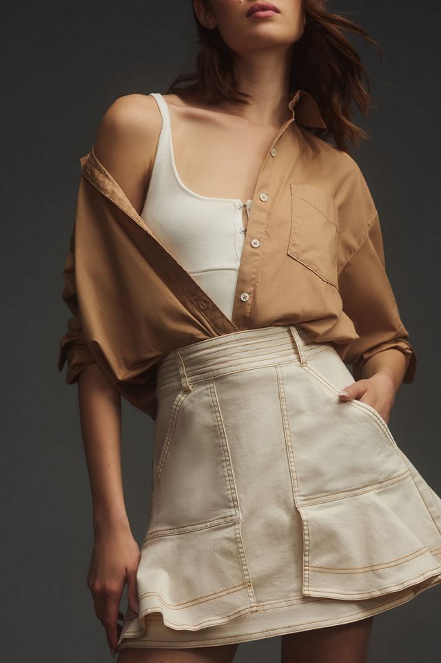 Pilcro Kick Flare Mini Skirt #2