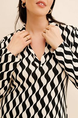 RIXO Tillie Printed Shirtdress