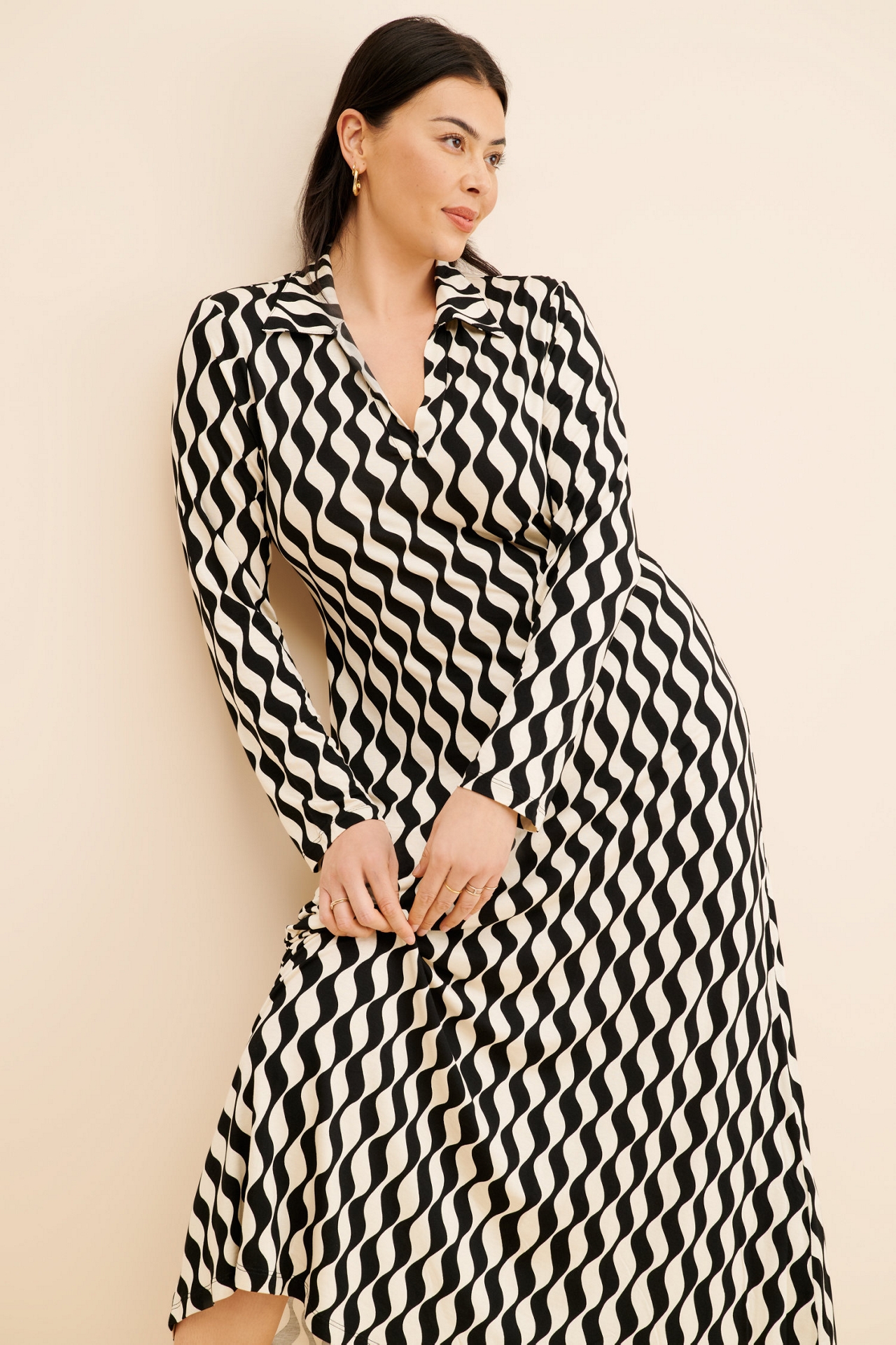 RIXO Tillie Printed Shirtdress