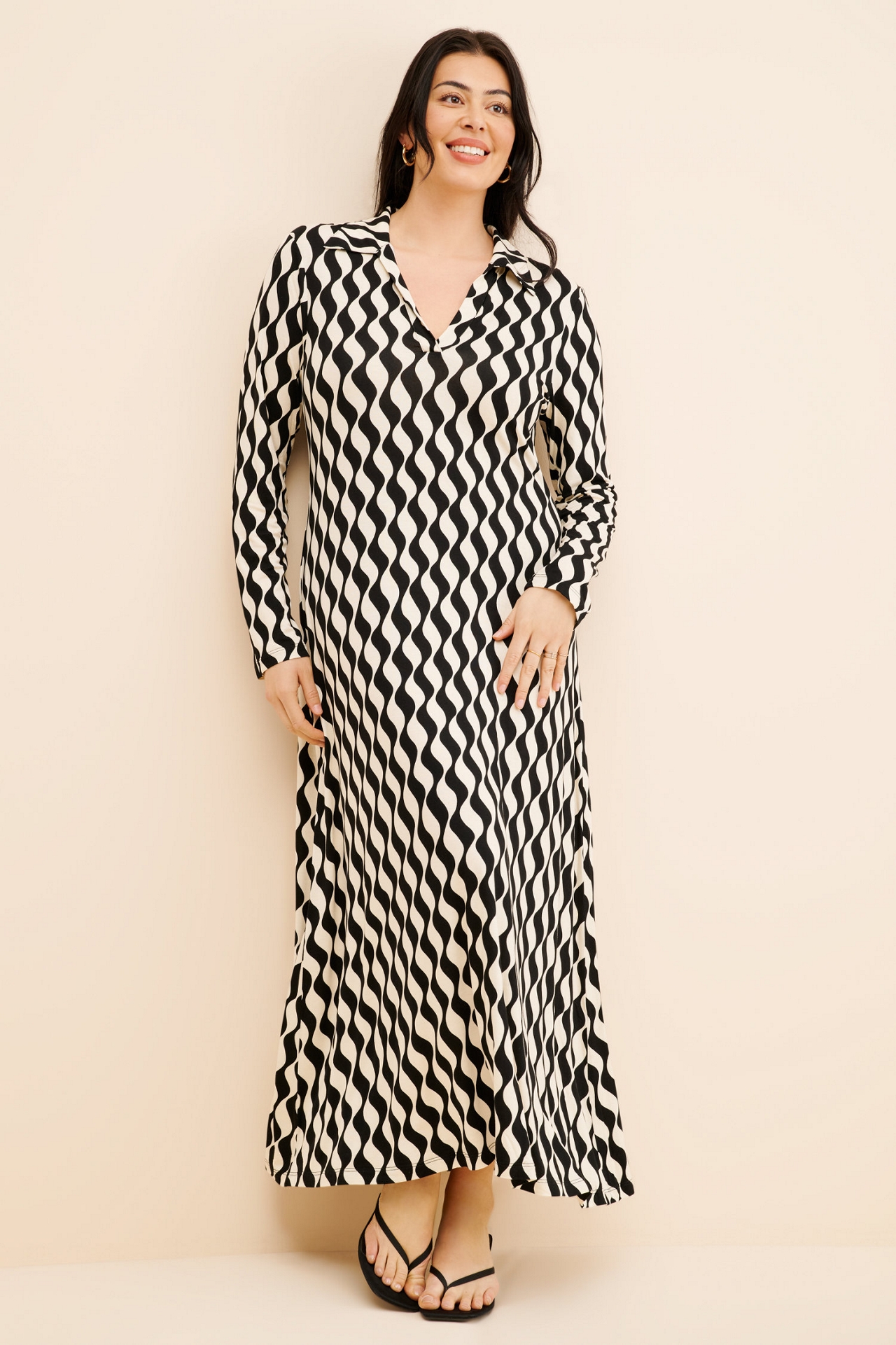 RIXO Tillie Printed Shirtdress