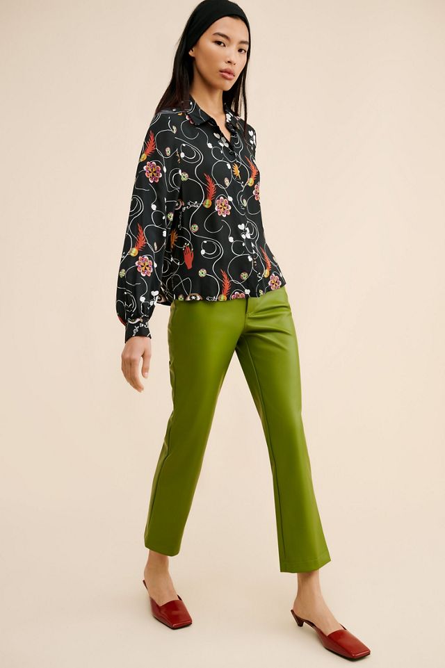 Scotch & Soda Printed Balloon Sleeve Button Front Shirt #3