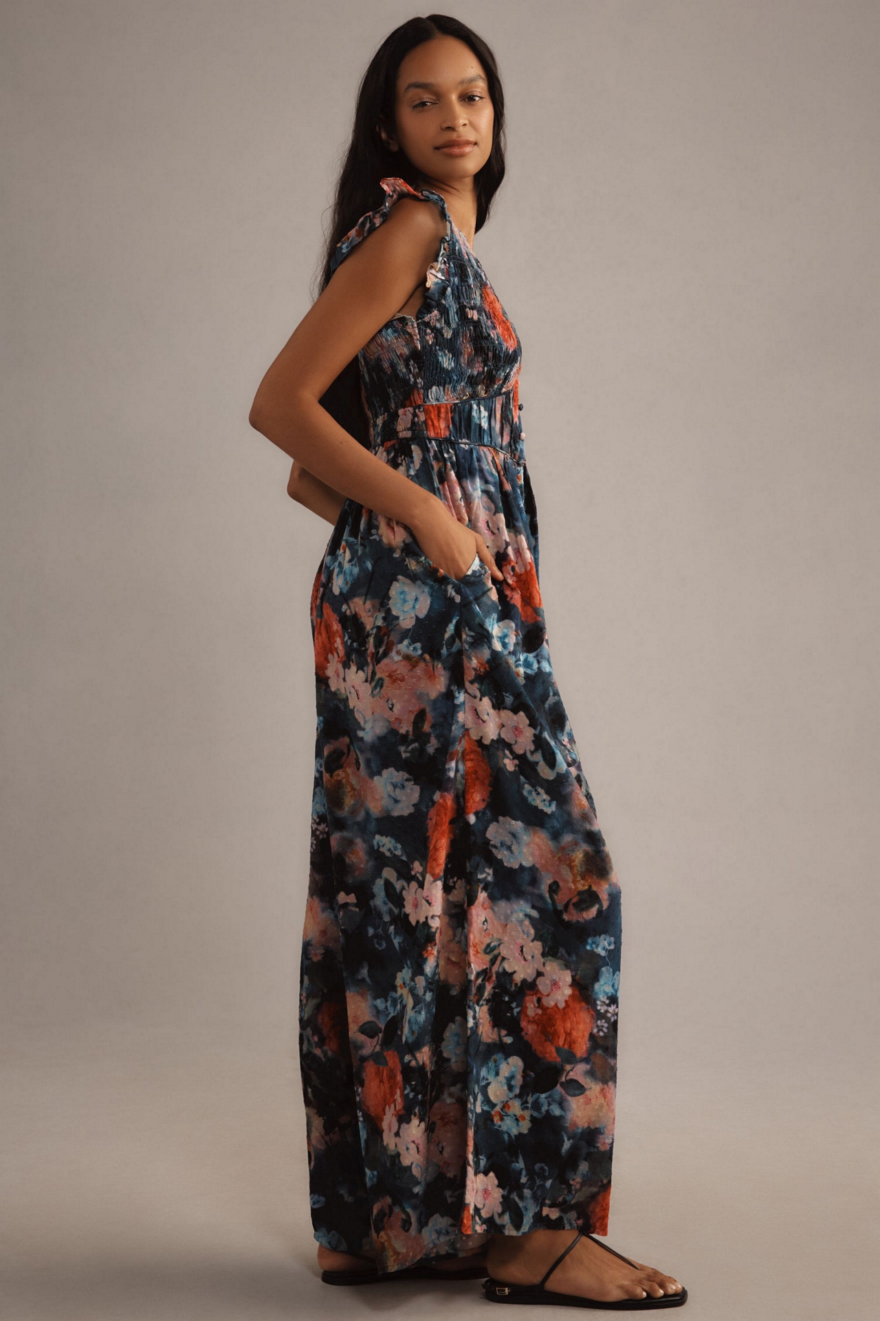 The Peregrine Jumpsuit: Printed Eyelet Edition
