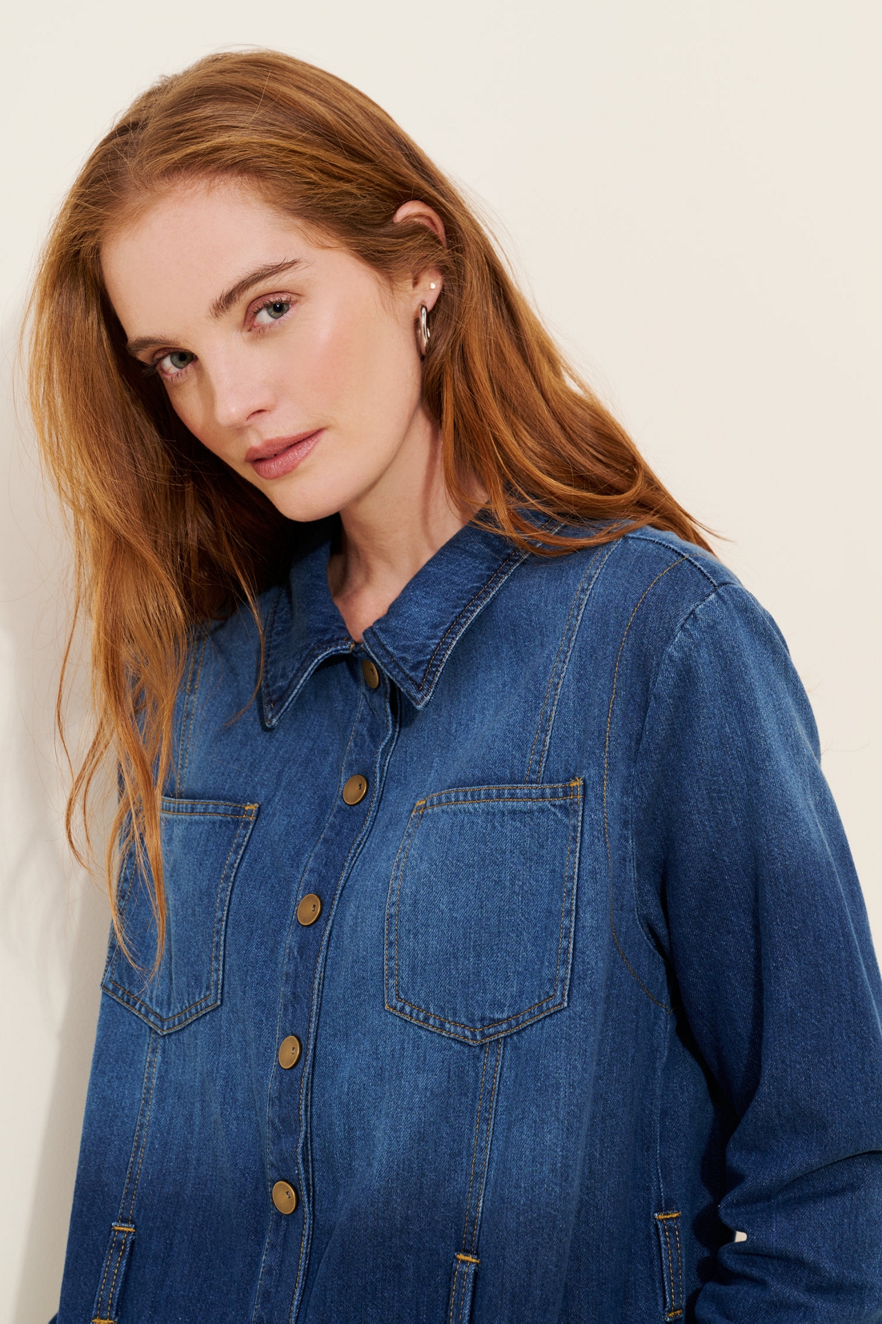 Pilcro Relaxed Denim Utility Jumpsuit