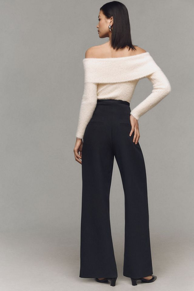 Corset Bow Pleated Wide-Leg Pants #1