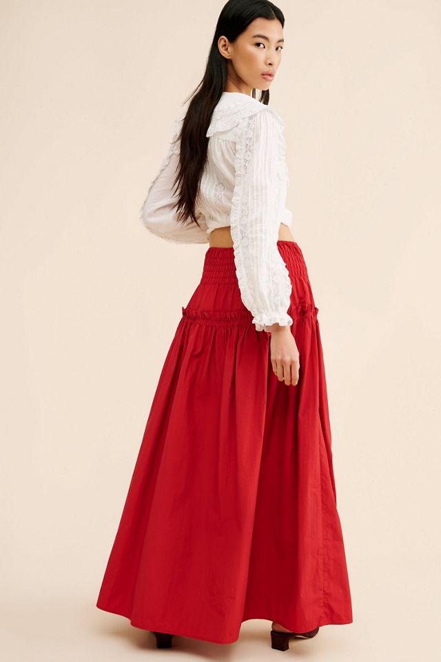 Mare Mare Smocked Waist Maxi Skirt #1