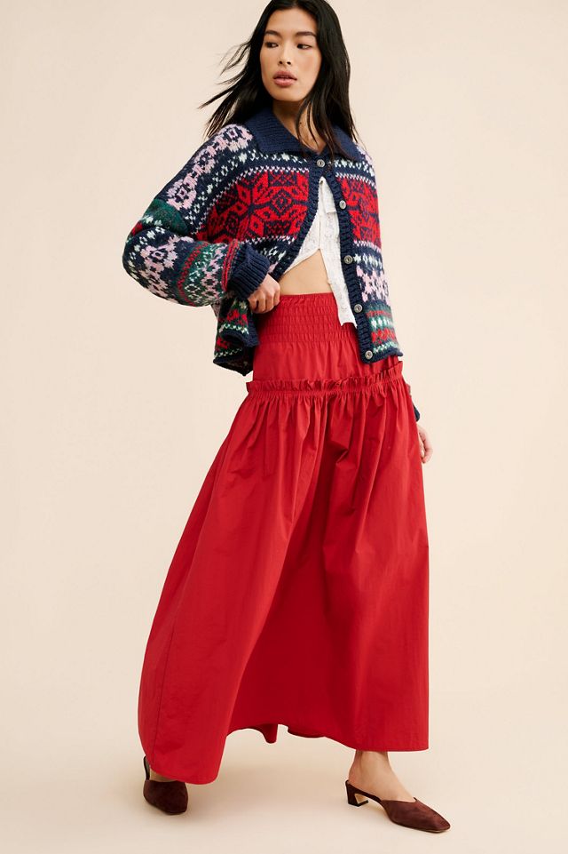 Mare Mare Smocked Waist Maxi Skirt #4