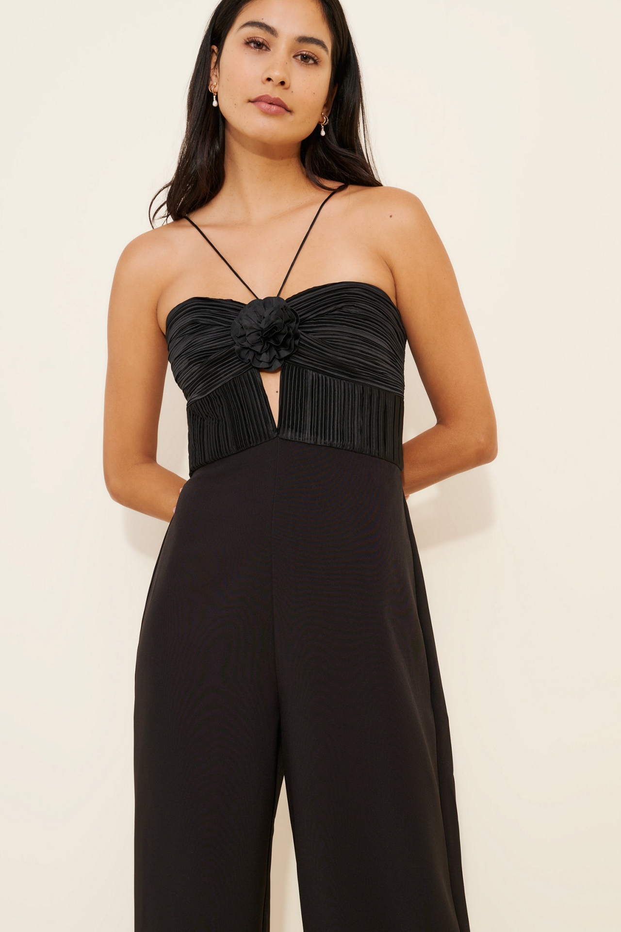 AMUR Quindell Rosette Jumpsuit