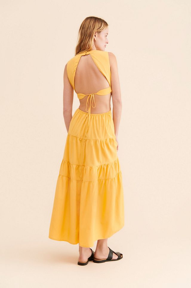 Moon River Tiered Cutout Maxi Dress #4