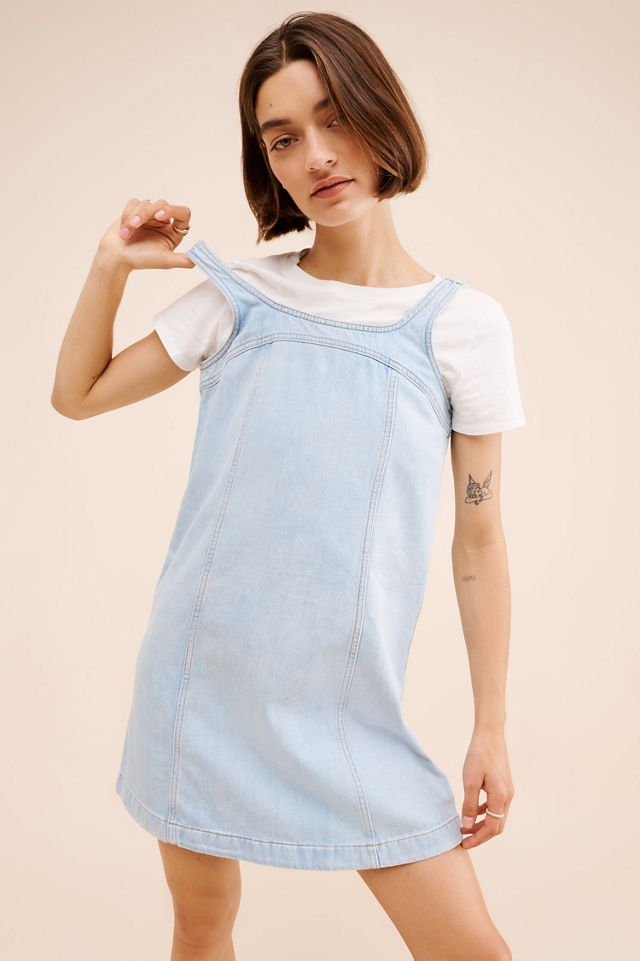 Madewell Sleeveless Denim Shift Mini Dress #1
