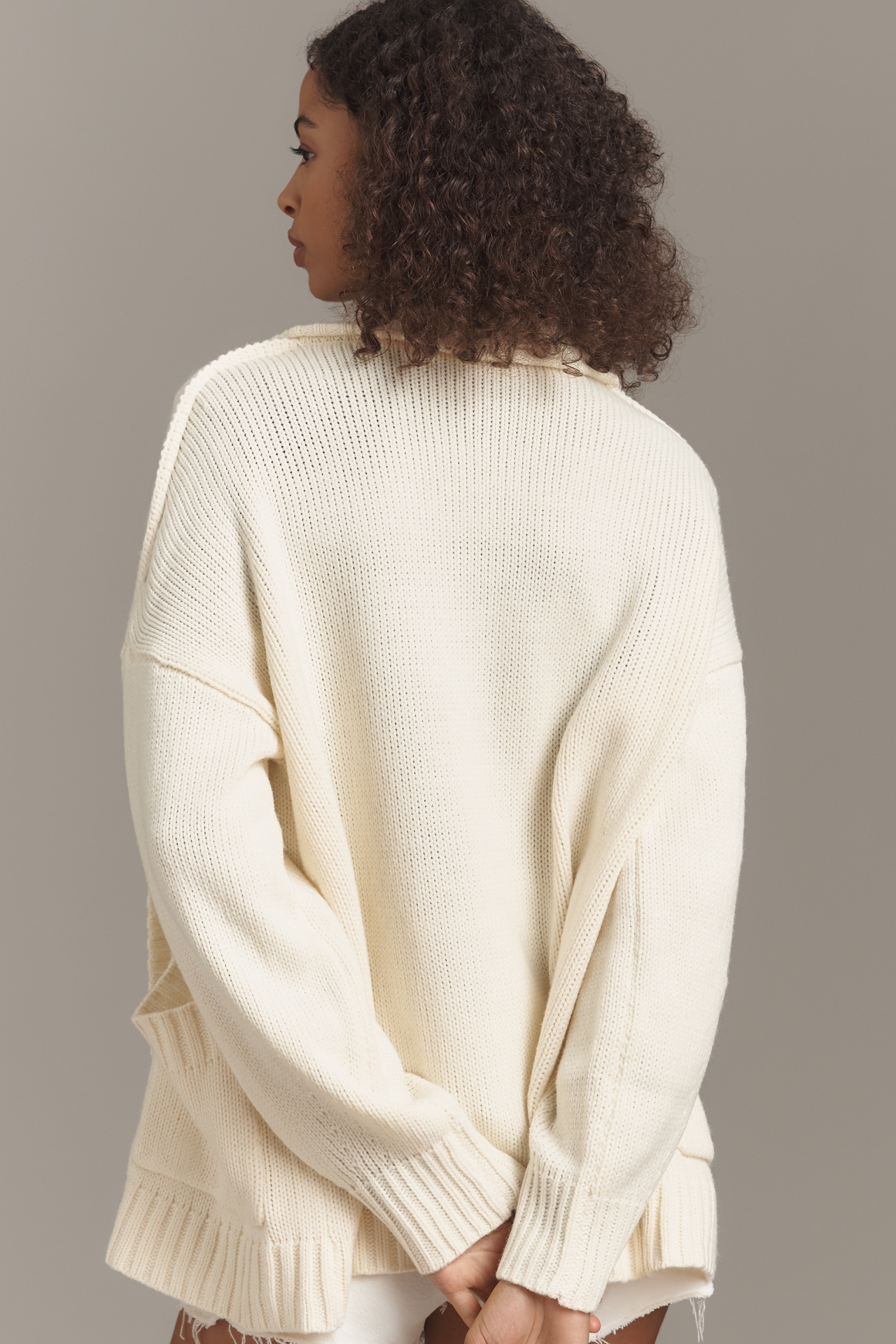 By Anthropologie Slouchy Knit Cardigan Sweater
