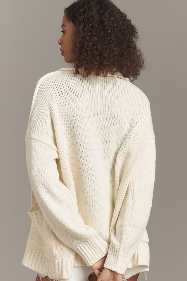 By Anthropologie Slouchy Knit Cardigan Sweater #1