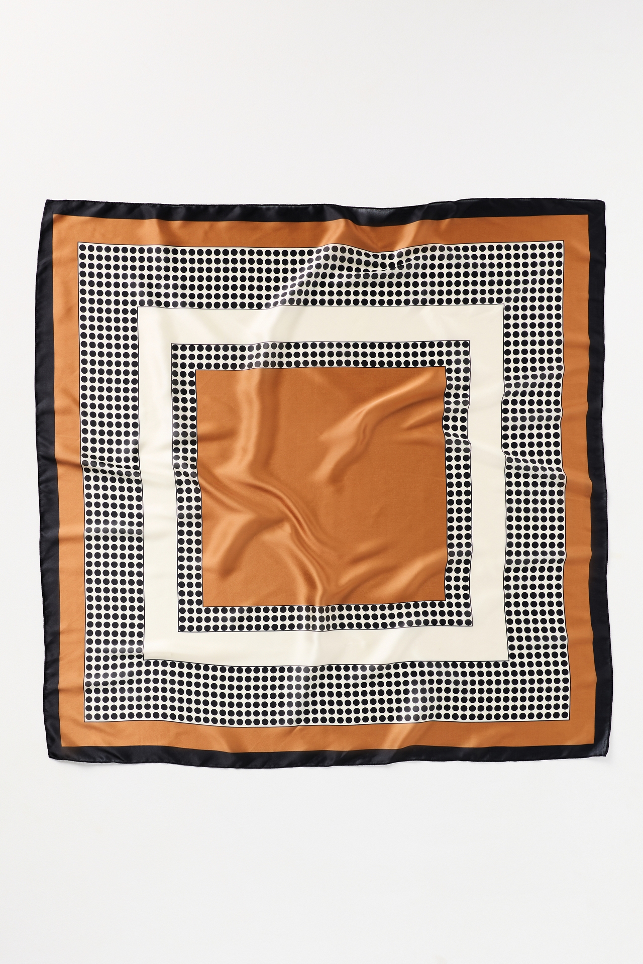 Large Satin Polka Dot Scarf