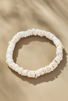 Logan Tay Nugget Seashell Anklet In White