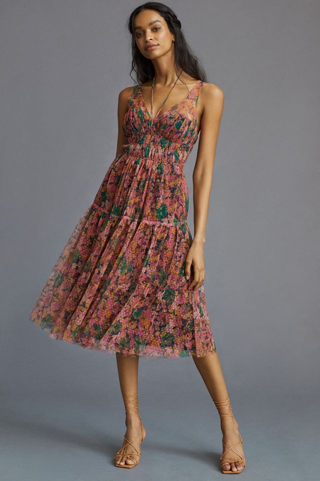 Halter Mesh Midi Dress #3