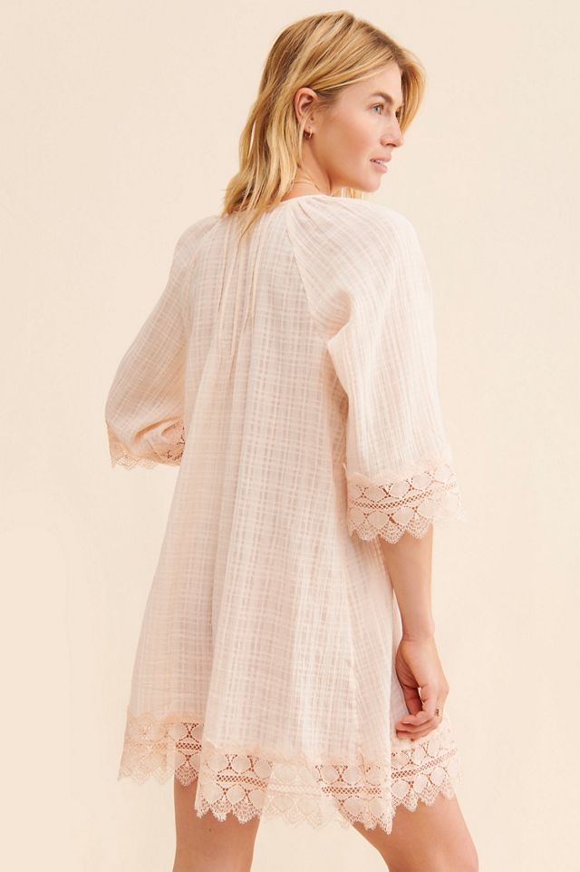 Lace Pintucked Tunic Dress #3
