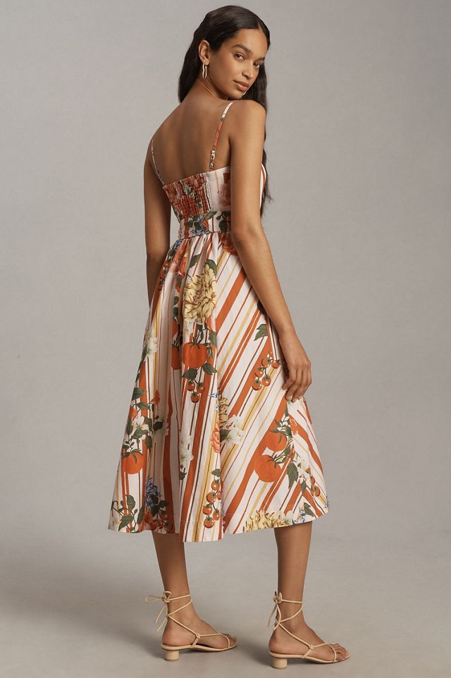 Maeve Strapless Belted A-Line Midi Dress #4