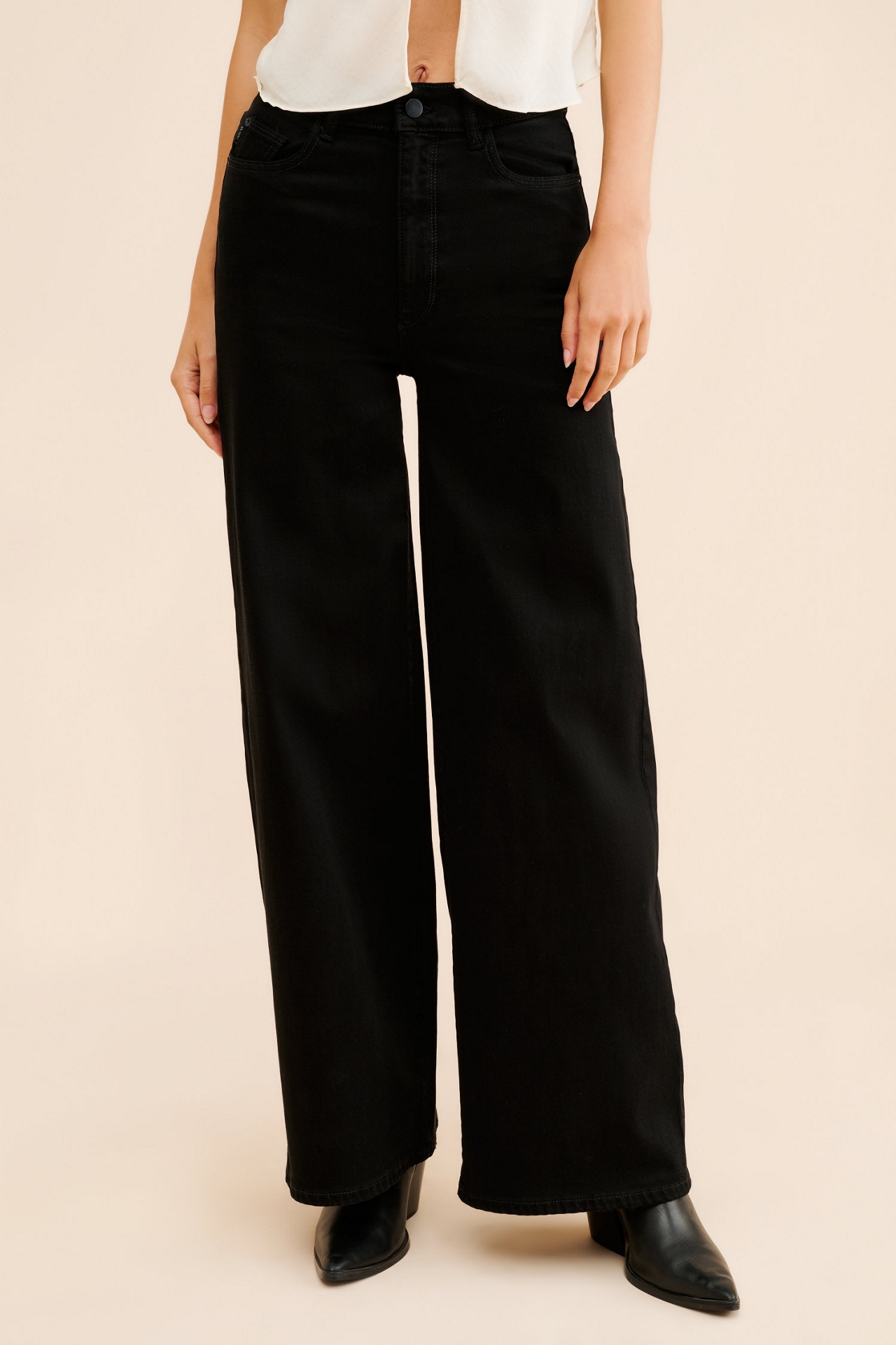 DL1961 Hepburn Wide Leg High Rise Vintage Jeans