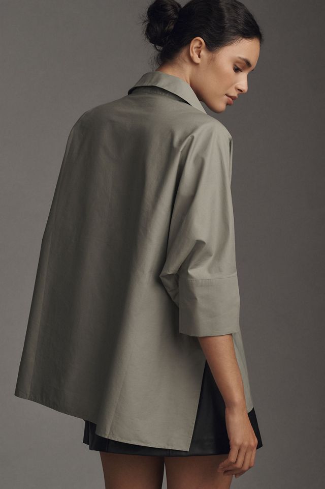 Button-Sleeve Blouse #2