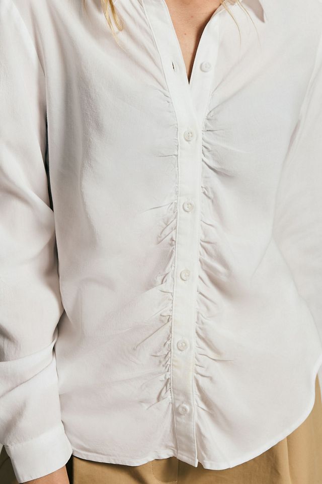 Cloth & Stone Shirred Buttondown Shirt | Anthropologie