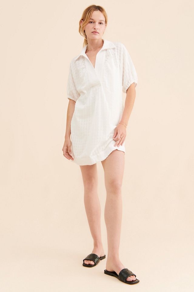 V-Neck Tiered-Sleeve Tunic Dress #4