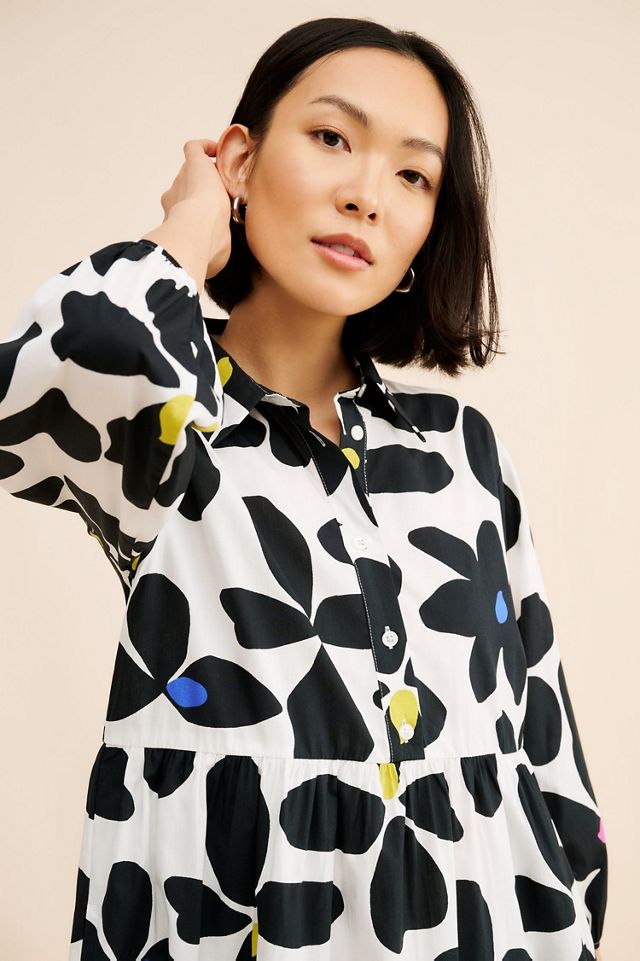 Maeve The Bettina Tiered Shirt Dress #3