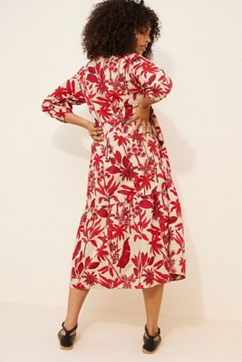 anthropologie embroidered back cutout midi dress Alemais | Hyde Boutique