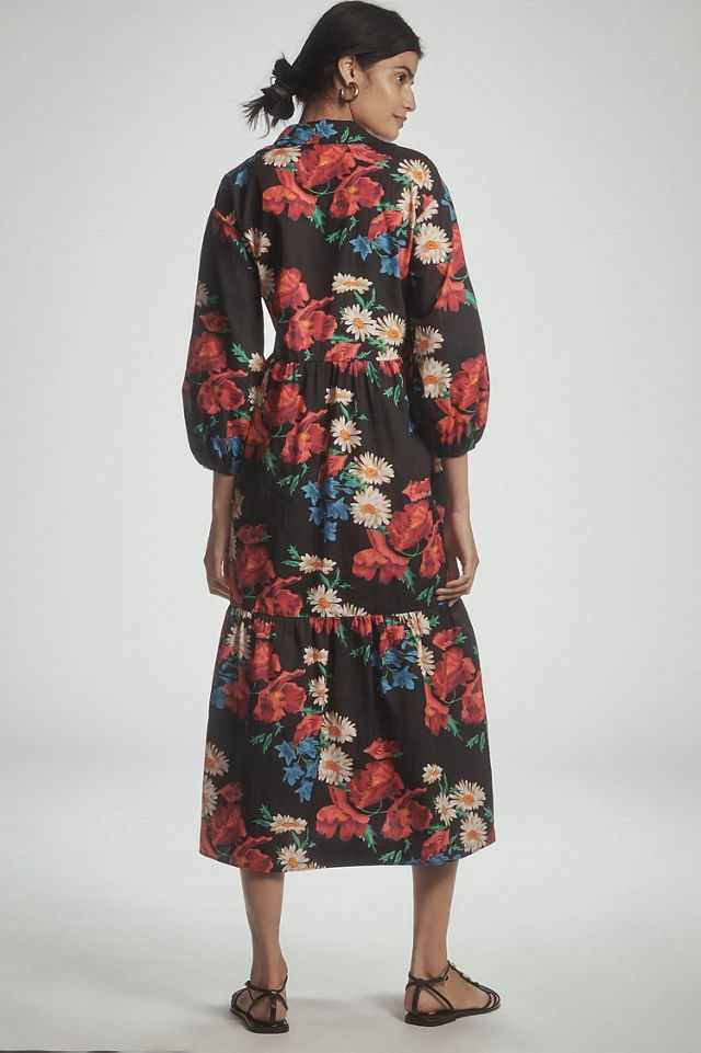 Maeve The Bettina Tiered Shirt Dress #1
