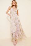 avalie plum purple tiered bustier maxi dress Lillie Corset Maxi Dress - Plum