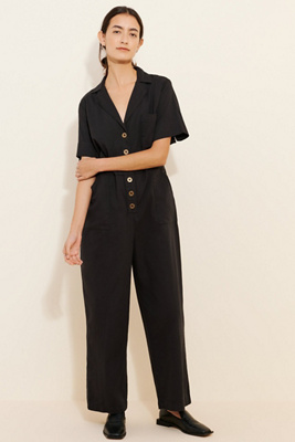 Known Supply Gemini Short Sleeve Jumpsuit | Anthropologie