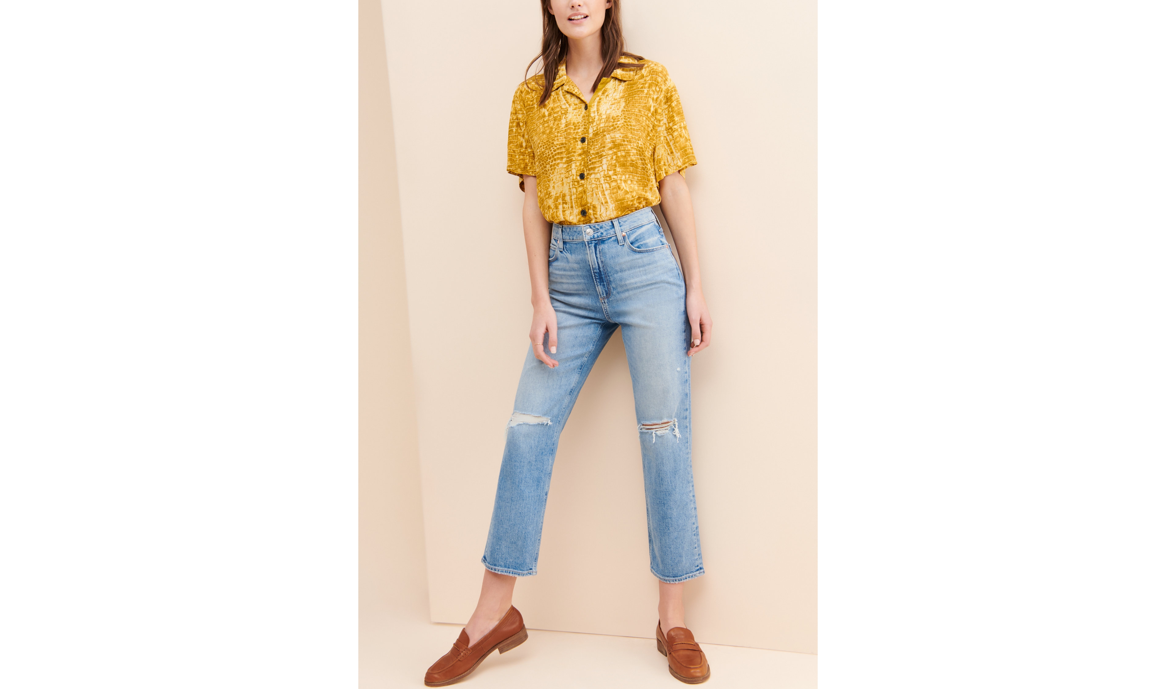PAIGE Sarah Straight Ankle Jeans
