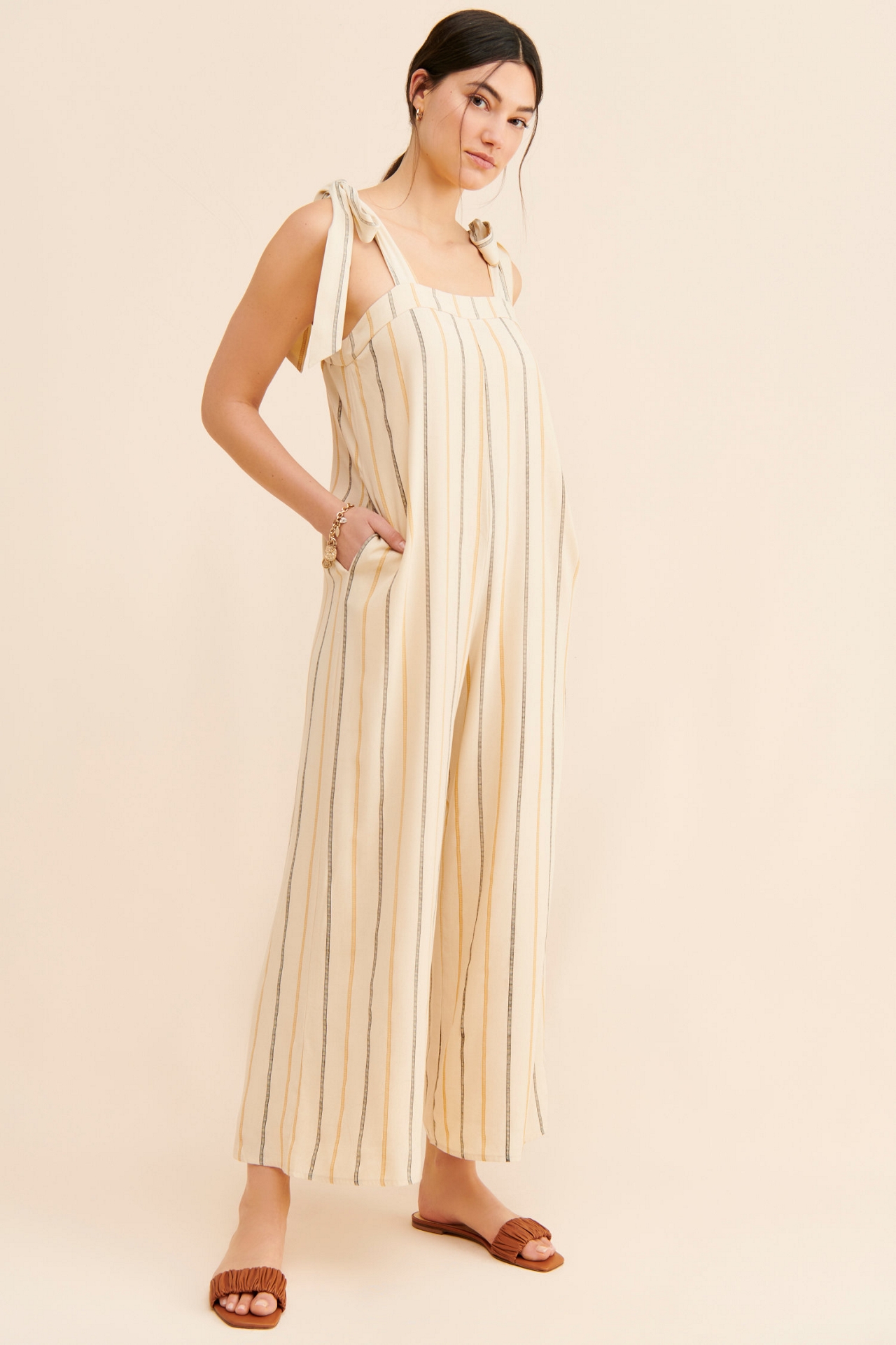 Sancia Mae Striped Jumpsuit