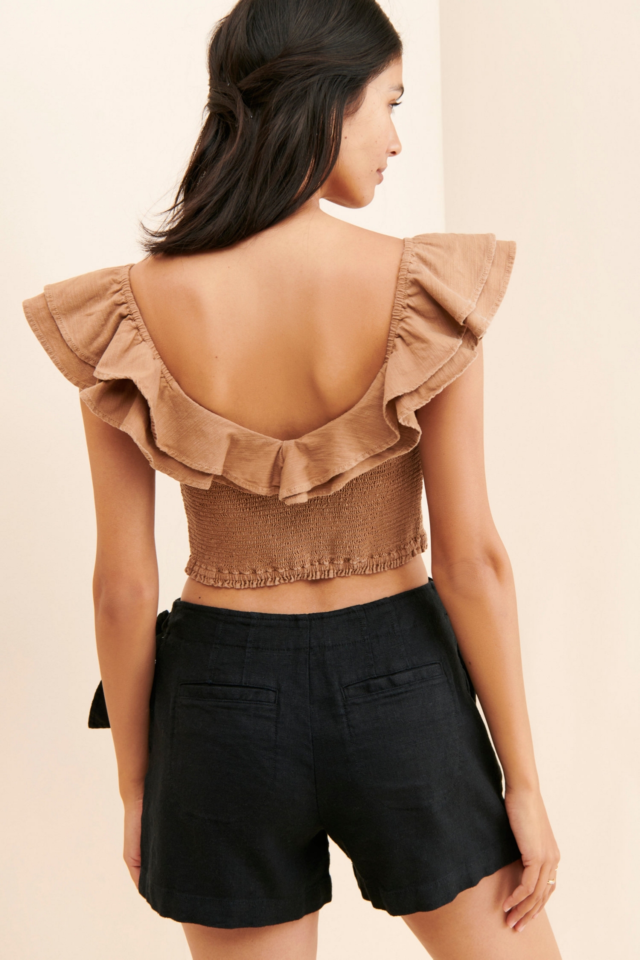Linen Wrap Skort