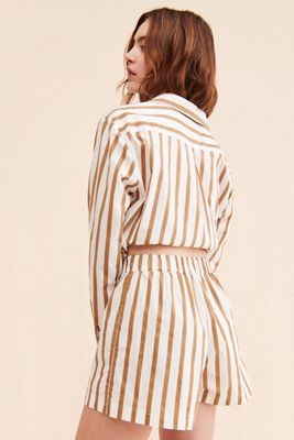 Mikoh Sierra Striped Elastic Shorts