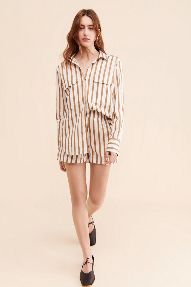 Mikoh Sierra Striped Elastic Shorts #1