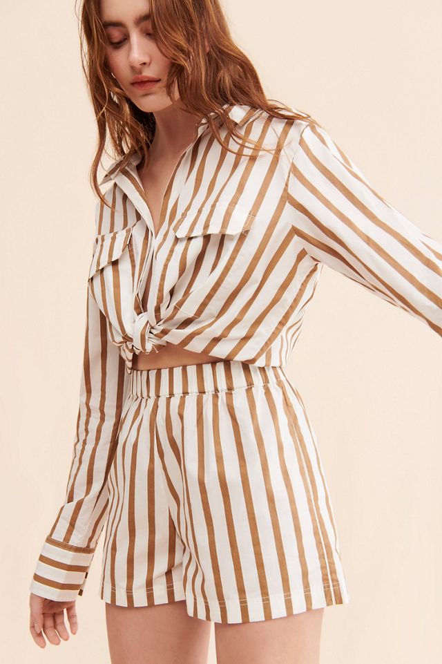 Mikoh Sierra Striped Elastic Shorts #2