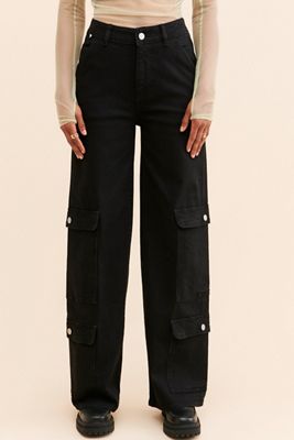 Warp + Weft Nce Cargo Wide Leg Jeans