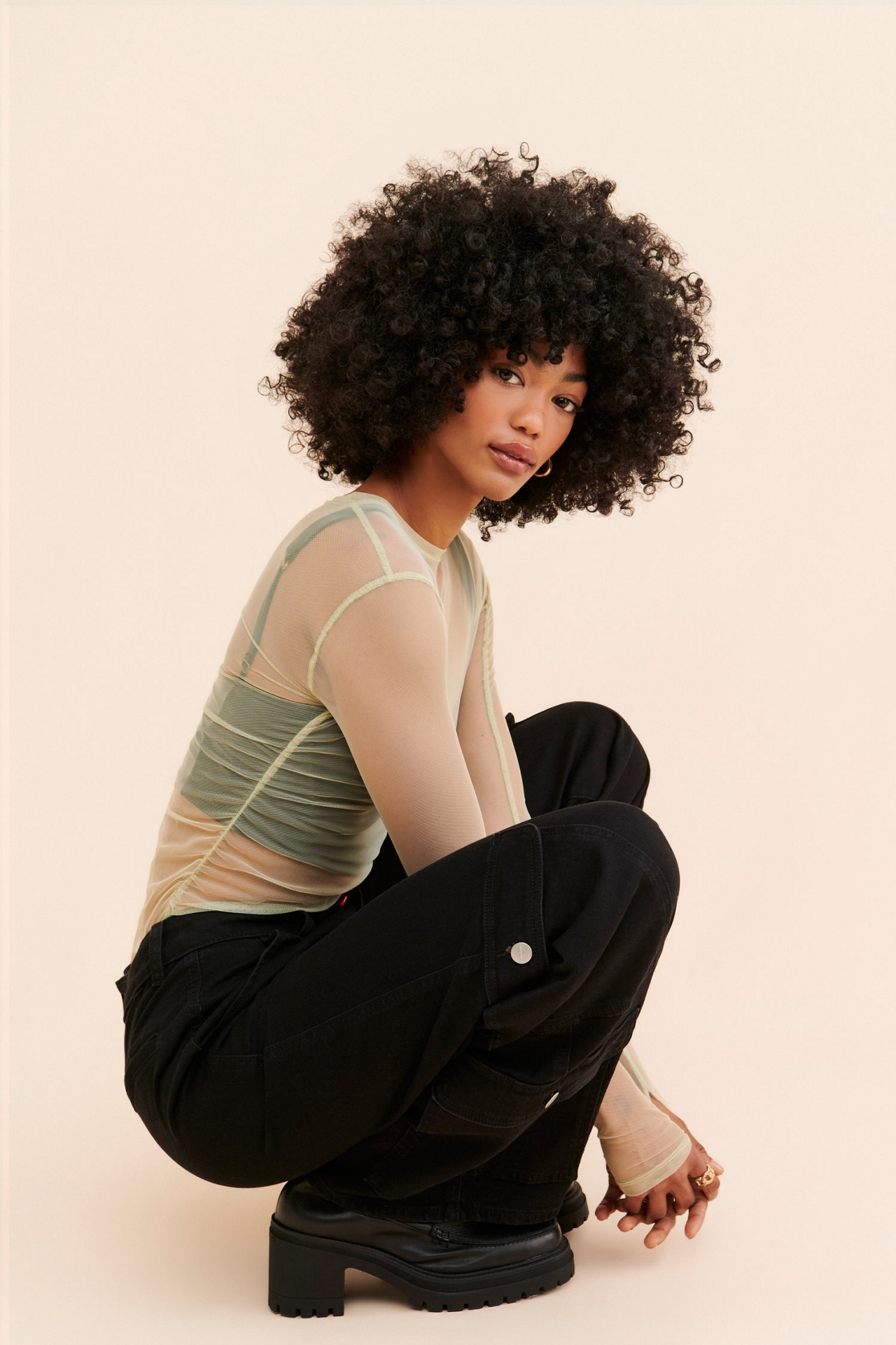 Warp + Weft Nce Cargo Wide Leg Jeans
