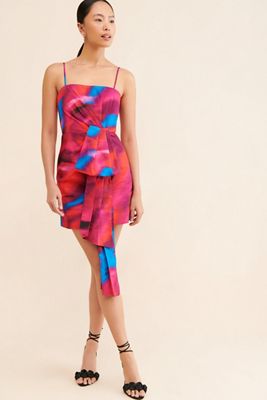 knee length dresses for ladies Solid Strapless Bubble Hem Midi Dress with Bow