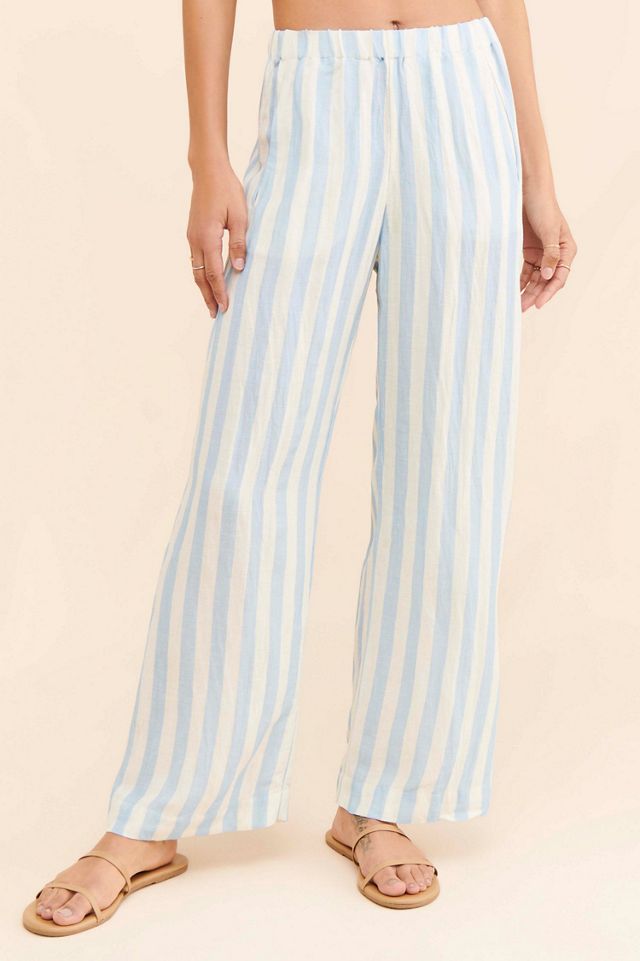 Velvet by Graham & Spencer Stripe Wide Leg Pants #2