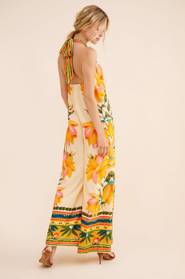 FARM Rio High Neck Wide Leg Jumpsuit #3