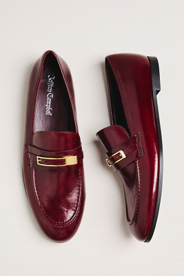 Jeffrey Campbell Hardware Loafers In Red