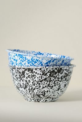 Crow Canyon Home Porcelain Enamel Salad Bowl