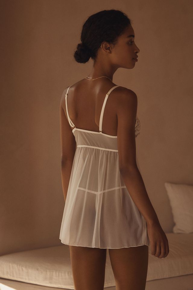 Kilo Brava Sheer Embroidered Babydoll Chemise #1