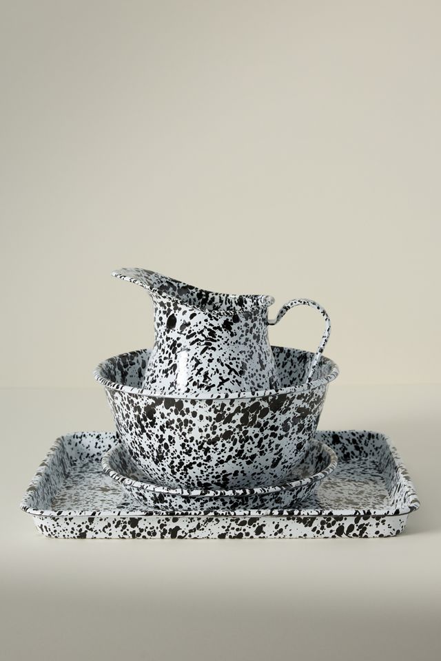 Crow Canyon Home Splatter Enamelware Pasta Bowl #2